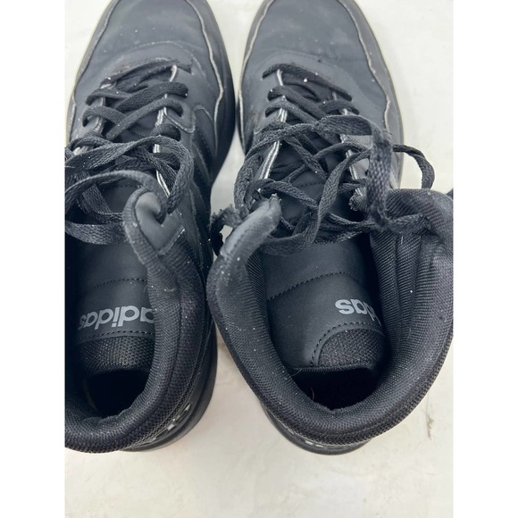 adidas Hoops 3.0 High Sneakers Basket Gym Leather Black Mens 12 Model GV6683 - Picture 7 of 8